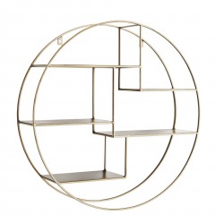 IRON SHELF ROUND BRASS 